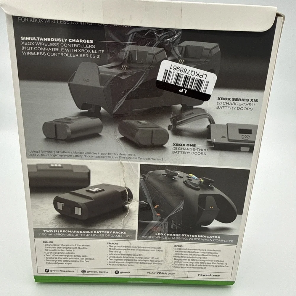 PowerA‎ Dual Charging Station For Xbox (Black)